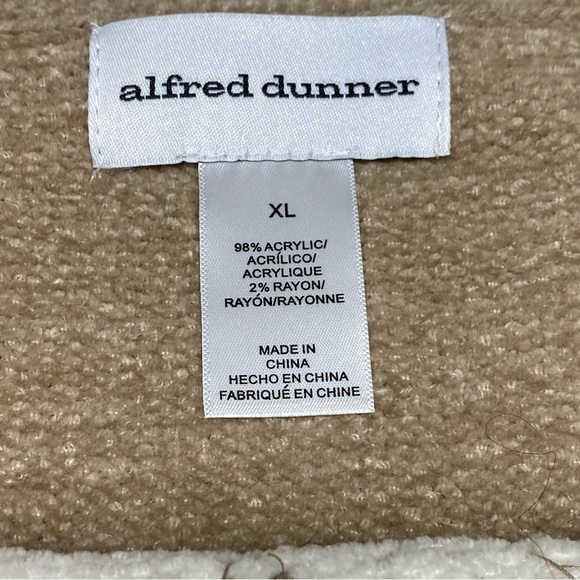 Alfred Dunner Color Block Sweater Embellished Neckline Size XL Pullover Crewneck - Picture 4 of 12